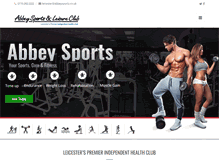 Tablet Screenshot of abbeysports.co.uk